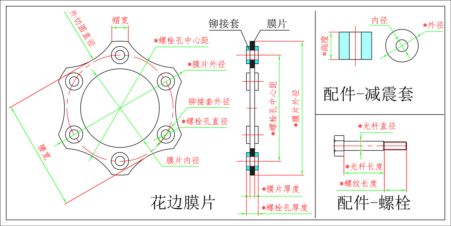 花邊膜片